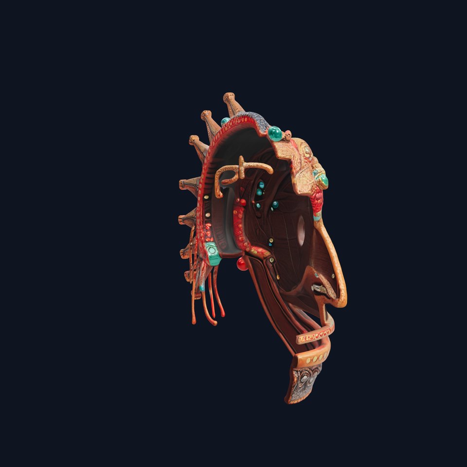 Intricate Tribal Mask Model Pack with Detailed Textures